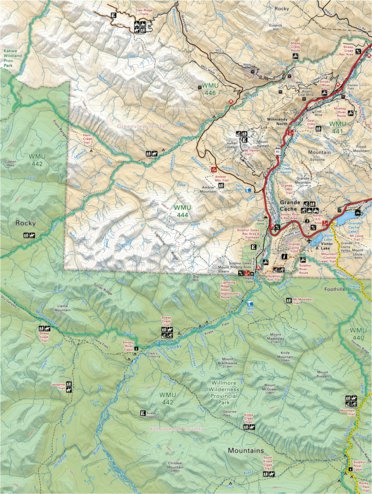 Backroad Mapbooks CRCR41 Grande Cache - Canadian Rockies Topo bundle exclusive