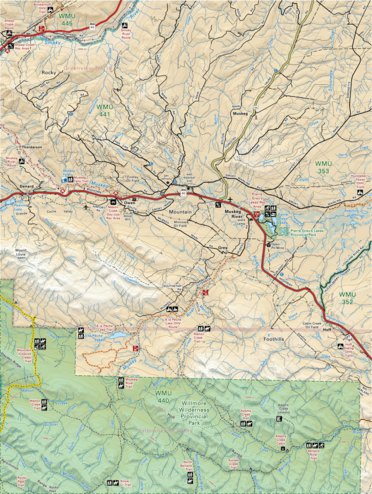 Backroad Mapbooks CRCR42 Muskeg River - Canadian Rockies Topo bundle exclusive