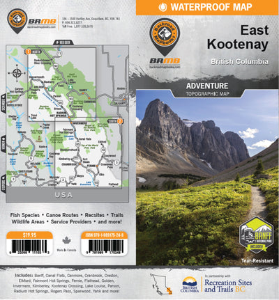 Backroad Mapbooks East Kootenay Recreation Map 2nd edition (BC Rec Map Bundle) bundle