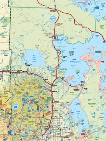 Backroad Mapbooks Map61 Birch River - Manitoba Backroad Mapbooks digital map