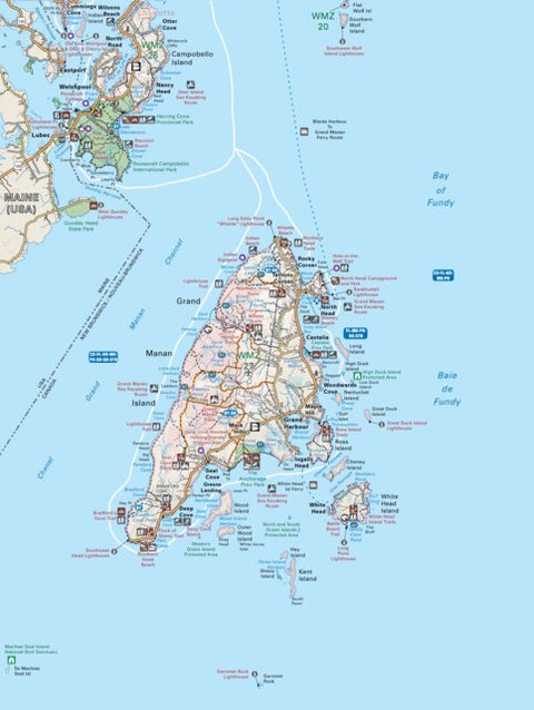 Backroad Mapbooks NBNB01 Grand Manan Island - New Brunswick Topo digital map