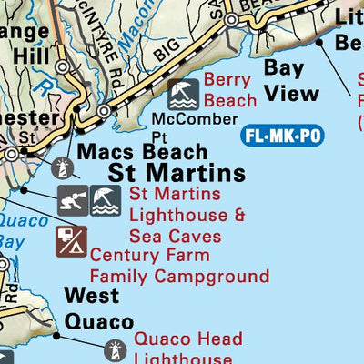 Backroad Mapbooks NBNB06 St Martins - New Brunswick Topo digital map