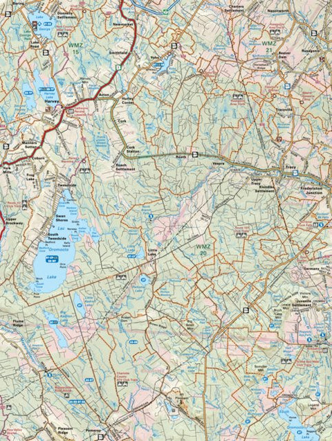 Backroad Mapbooks NBNB09 Harvey - New Brunswick Topo digital map