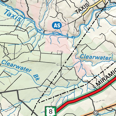 Backroad Mapbooks NBNB30 Boiestown - New Brunswick Topo digital map