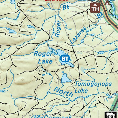 Backroad Mapbooks NBNB55 Tetagouche - New Brunswick Topo digital map