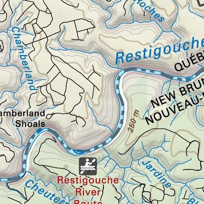 Backroad Mapbooks NBNB61 Tide Head - New Brunswick Topo digital map