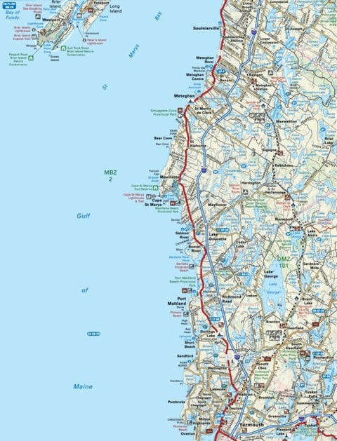 Backroad Mapbooks NSNS05 Port Maitland - Nova Scotia Topo digital map