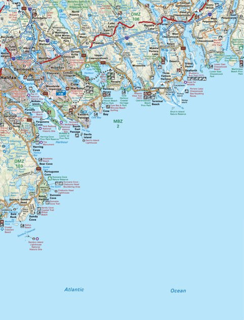 Backroad Mapbooks NSNS16 Halifax - Dartmouth - Nova Scotia Topo digital map