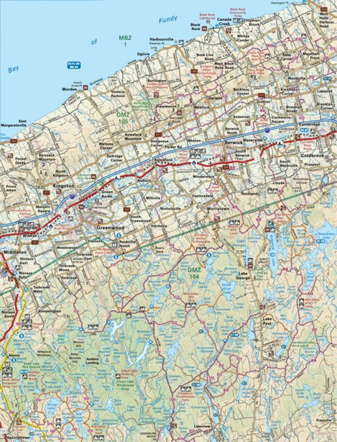 Backroad Mapbooks NSNS20 Kingston - Greenwood - Nova Scotia Topo digital map