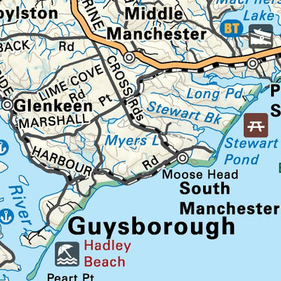 Backroad Mapbooks NSNS35 Guysborough - Nova Scotia Topo digital map