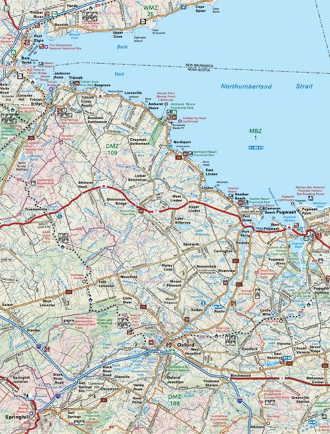 Backroad Mapbooks NSNS39 Oxford - Nova Scotia Topo digital map