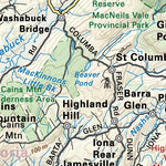 Backroad Mapbooks NSNS45 Bras d'Or Lake - Nova Scotia Topo digital map