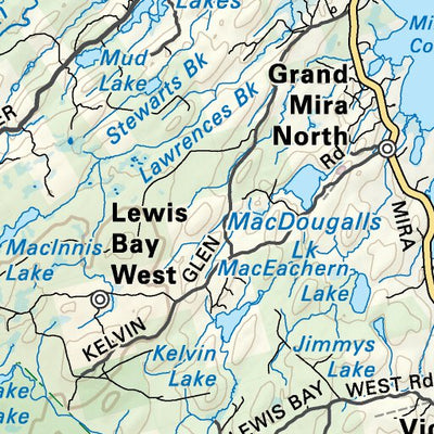 Backroad Mapbooks NSNS46 East Bay - Nova Scotia Topo digital map