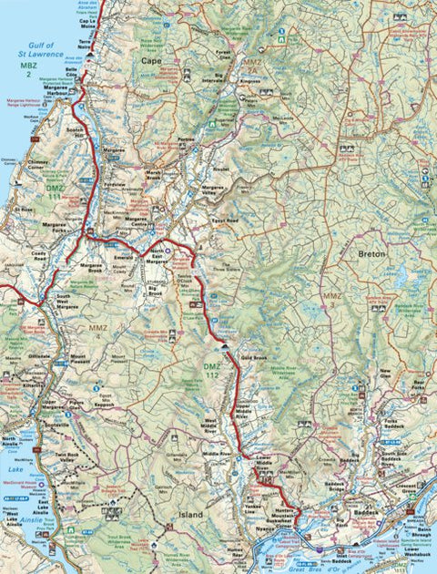Backroad Mapbooks NSNS49 Baddeck - Nova Scotia Topo digital map