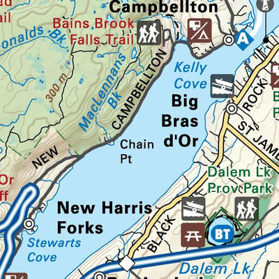 Backroad Mapbooks NSNS50 Sydney Mines - Nova Scotia Topo digital map