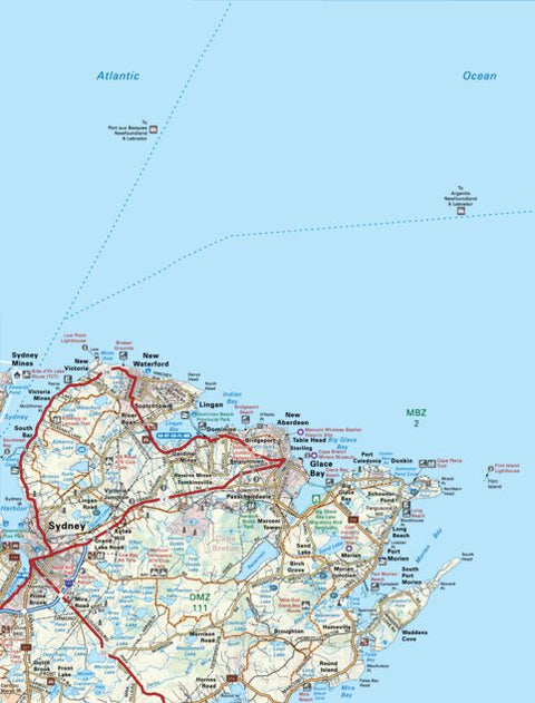 Backroad Mapbooks NSNS51 Sydney - Nova Scotia Topo digital map