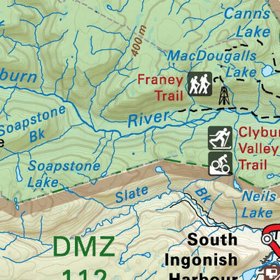 Backroad Mapbooks NSNS53 Ingonish - Nova Scotia Topo digital map