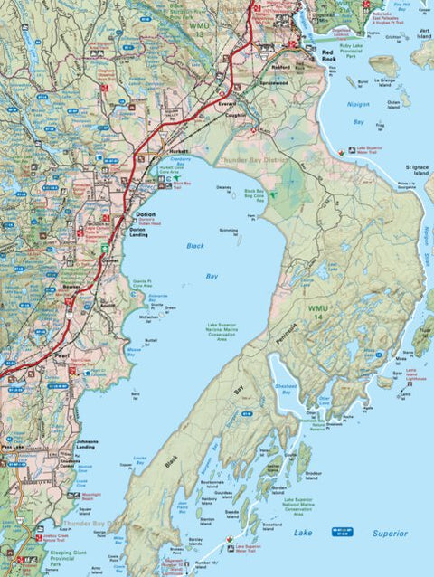 Backroad Mapbooks NWON17 Red Rock - Northwestern Ontario Topo digital map