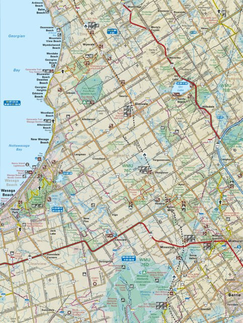Backroad Mapbooks SOON59 Wasaga Beach - Southern Ontario Topo digital map