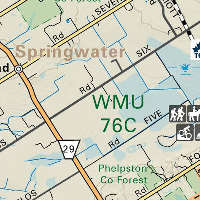 Backroad Mapbooks SOON59 Wasaga Beach - Southern Ontario Topo digital map