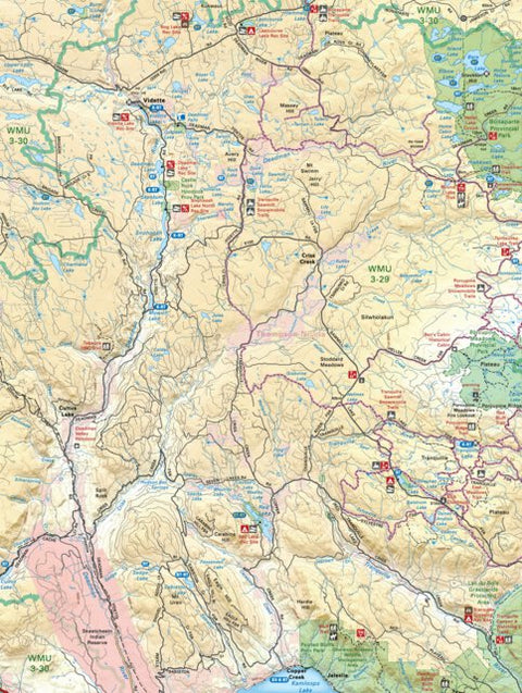 Backroad Mapbooks TOBC27 Vidette - Thompson Okanagan BC Topo Map bundle exclusive