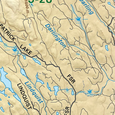 Backroad Mapbooks TOBC33 Little Fort - Thompson Okanagan BC Topo Map digital map