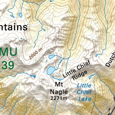 Backroad Mapbooks TOBC44 Kinbasket Lake - Thompson Okanagan BC Topo Map digital map