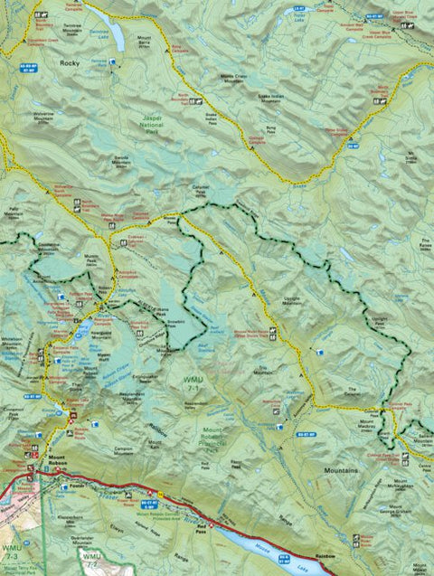 Backroad Mapbooks TOBC51 Mount Robson - Thompson Okanagan BC Topo Map bundle exclusive