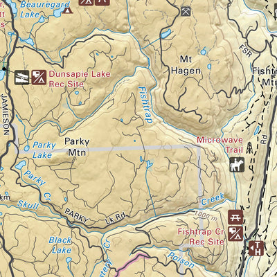 Backroad Mapbooks WMU 3-28 Thompson Region BC Hunting Topo Map digital map