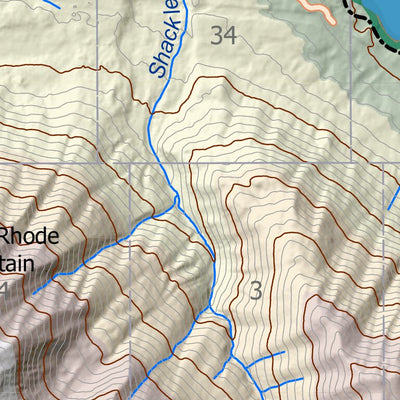 BarnwellGeospatial Cooper Landing, Northern Kenai Peninsula, Alaska digital map