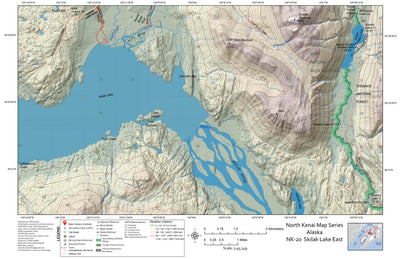 BarnwellGeospatial Eastern Skilak Lake, Northern Kenai Peninsula, Alaska digital map