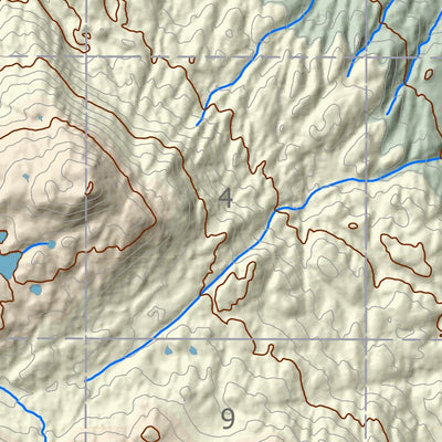 BarnwellGeospatial Eastern Skilak Lake, Northern Kenai Peninsula, Alaska digital map