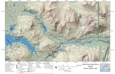 BarnwellGeospatial Hidden Lake, Northern Kenai Peninsula, Alaska digital map