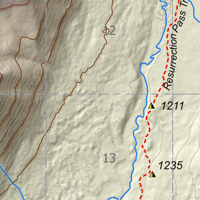 BarnwellGeospatial Juneau Lake, Northern Kenai Peninsula, Alaska digital map