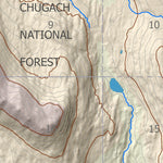 BarnwellGeospatial Juneau Lake, Northern Kenai Peninsula, Alaska digital map