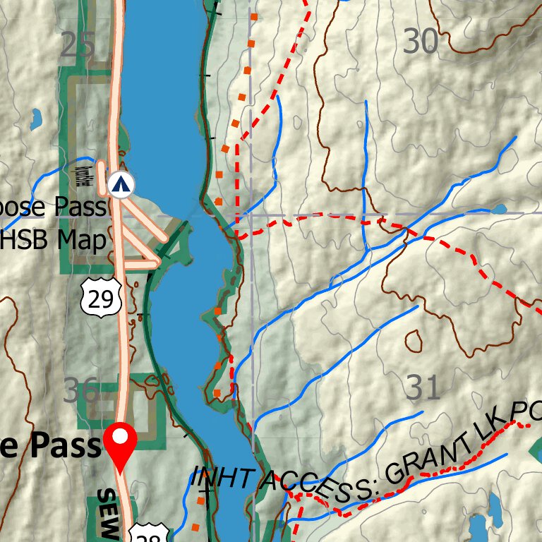 Moose Pass, Northern Kenai Peninsula, Alaska Map by BarnwellGeospatial
