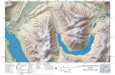 BarnwellGeospatial Quartz Creek, Northern Kenai Peninsula, Alaska digital map