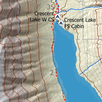 BarnwellGeospatial Quartz Creek, Northern Kenai Peninsula, Alaska digital map