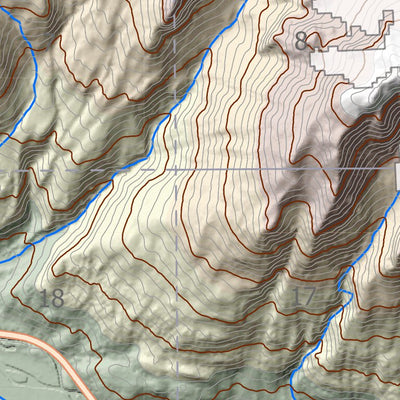 BarnwellGeospatial Resurrection River, Northern Kenai Peninsula, Alaska digital map