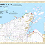 Bayfield County Land Records Ice Rescue Map - Bayfield County & Surrounding Area - 2018 digital map