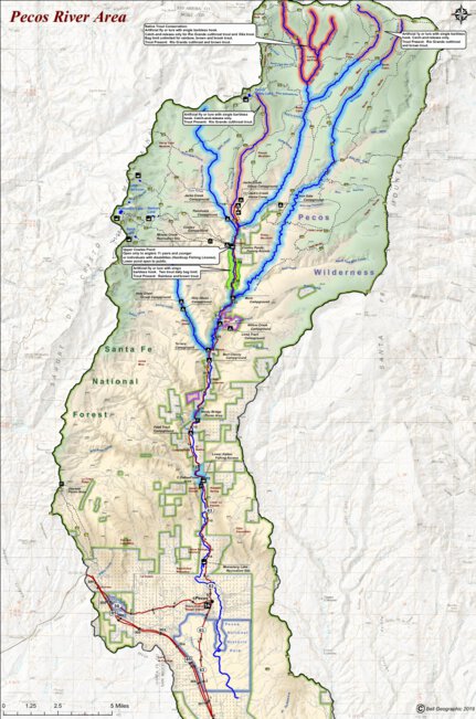 Pecos River, New Mexico Map by Bell Geographic | Avenza Maps