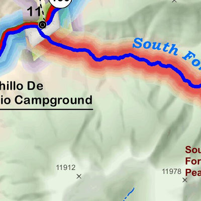 Bell Geographic Rio Hondo River, New Mexico digital map