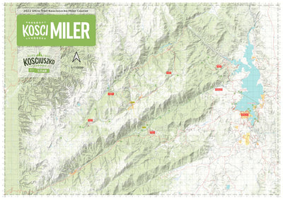 Bender Maps Ultra-Trail Kosciuszcko Miler 2022 digital map