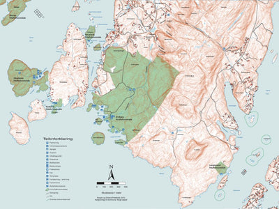Bergen og Omland Friluftsråd Ervikane og Oksabåsen friluftslivsområder digital map