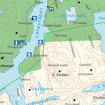Bergen og Omland Friluftsråd Løno friluftslivsområde digital map