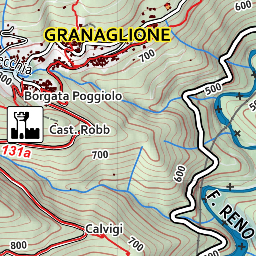 Alto Reno Terme E F Map by Boreal - Boreal Mapping Alto Reno Terme E F Digital Map 