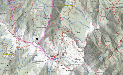 Boreal Mapping Trekking Linea Gotica - Mappa 3 - Retro digital map