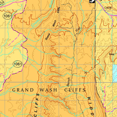 Bureau of Land Management - Arizona BLM Arizona AZ Strip West Visitor Map 2 of 2 (REC3003-02-01) digital map