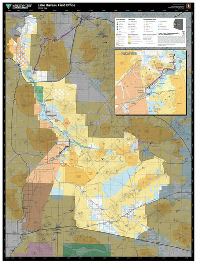 Bureau of Land Management - Arizona BLM Arizona Lake Havasu Field Office Visitor Map (REC3006-01-01) digital map