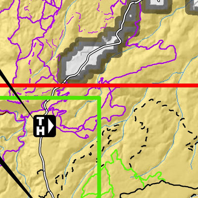 Bureau of Land Management - Colorado Bangs SRMA Overview Map digital map